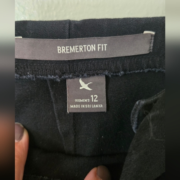 Eddie Bauer Bremerton Fit Straight Leg Black Pants Size 12 - Picture 6 of 8